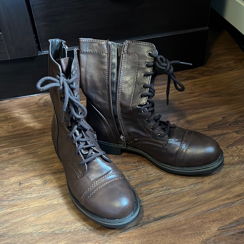 SO Brown Combat Boots